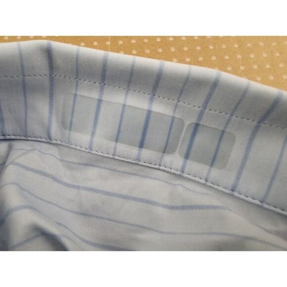 Peter Millar Featherweight Golf Polo Shirt Men’s Size XL Blue Striped - Picture 15 of 16